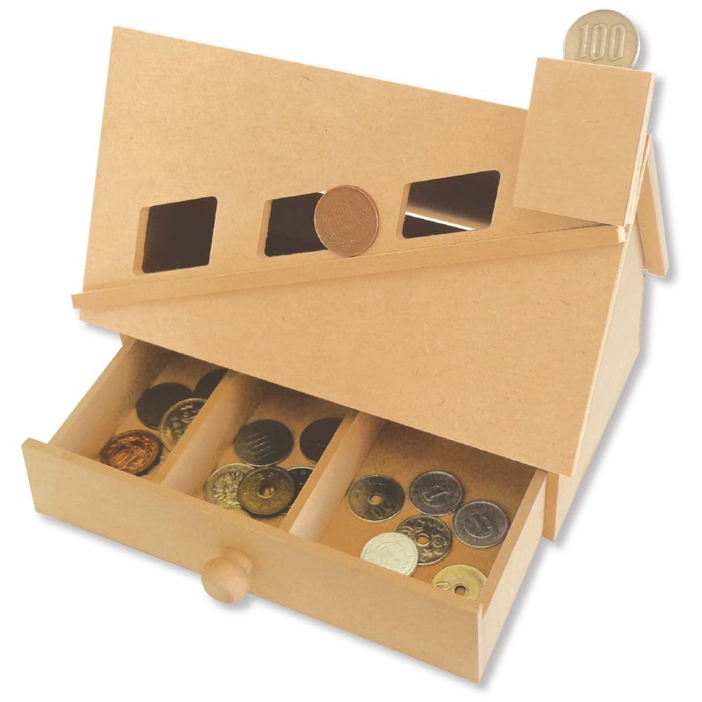 ミステリー貯金箱 Amazon.co.jp: デビカ 工作キット コロコロ仕分け貯金箱 113020