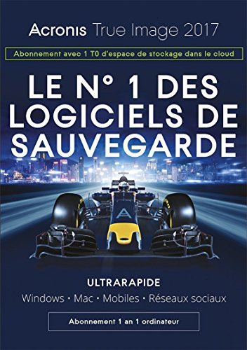 Acronis True Image Subscription 1 poste + 1 TB Acronis Cloud Storage - Abonnement d'un an - 1...