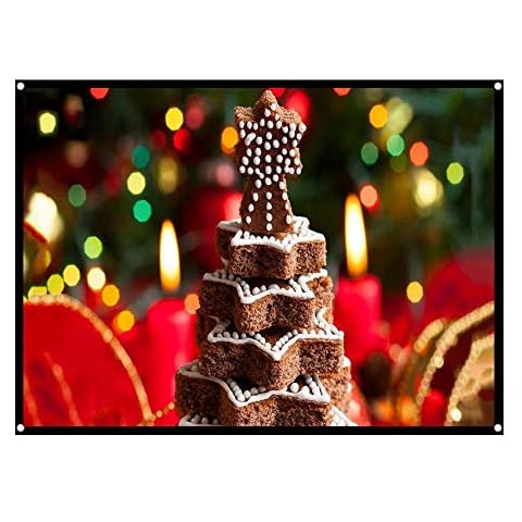 Richer-R Projector Screen,Rear Projection Screen 60-100 Inch Portable Foldable Non-crease Projector Curtain Screen 4:3 for Outdoor Camping Movie Open-air Cinema,White(100in) Cover