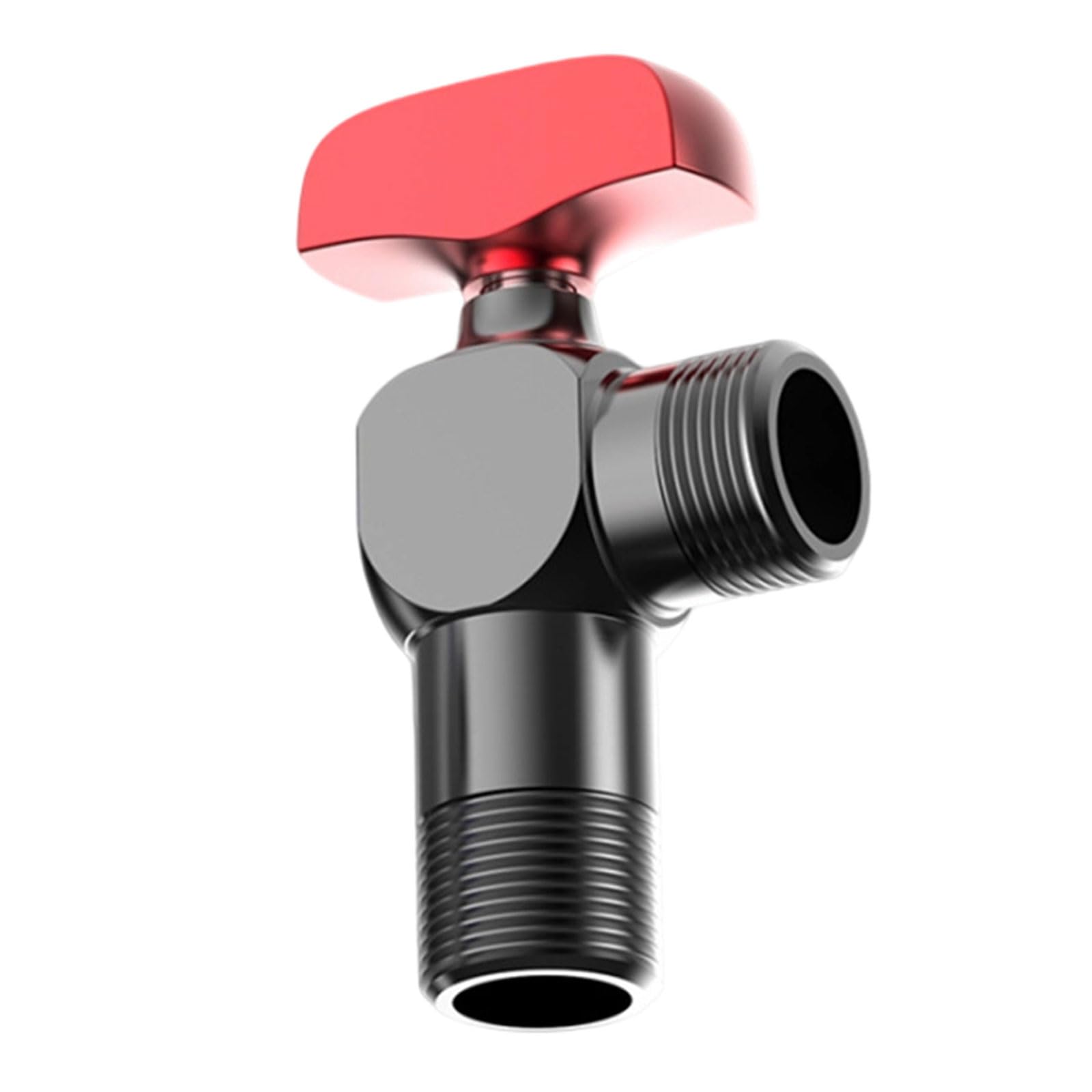 Nvoqilin C Hot/Cold Water Shut Off Restrictor Metal 1 / 2Inch Turn Angles Stop Valves High Flows Angles Valves Enduring Turn Stop