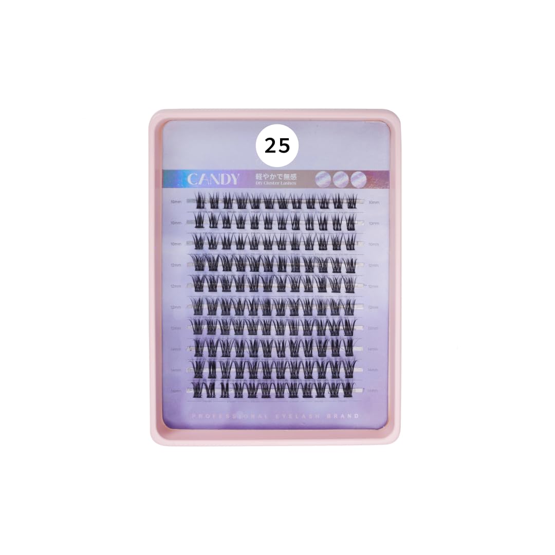 COSLUXE Lash Clusters, Eyelash Extensions, 200 PCS C Curl Lash Clusters 10-14mm, Mixed Curl Individual Eyelashes Cluster, Wispy Eyelash Extension, Thin Band & Soft, Natural Looking Cluster Lashes No-25-image-39