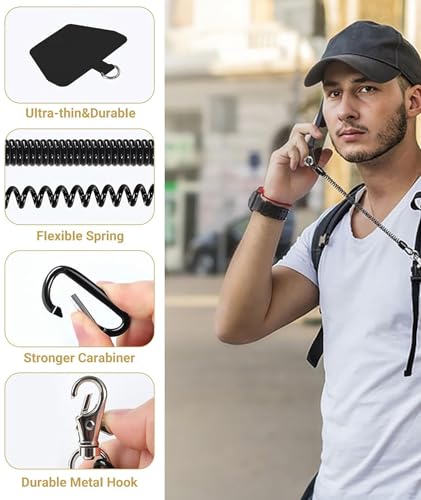 Image of 7PCS Phone Lanyard, Phone Sling with Adjustable Strap, Phone Hanging Chain for Outdoor Activities Like Skiing, Cycling, Hiking, Traveling and Daily Use, Suitable for Gift Giving