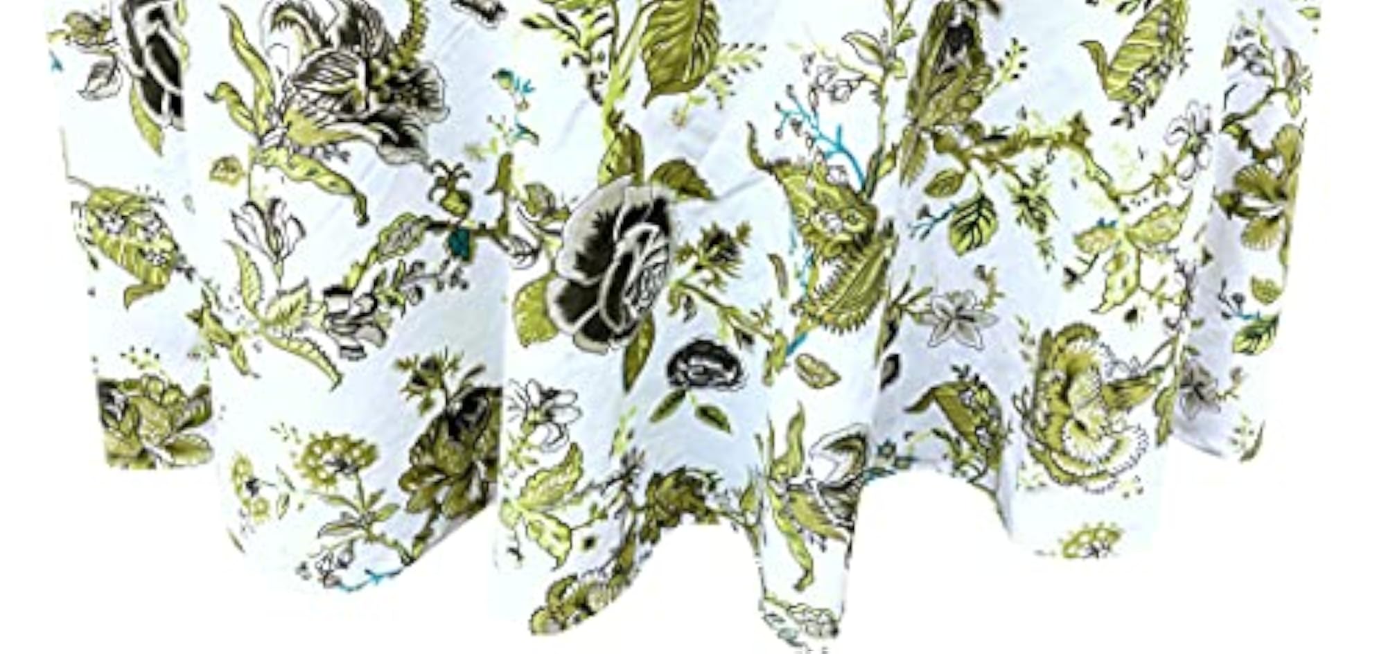 100% Cotton Round Tablecloth for Kitchen Dining