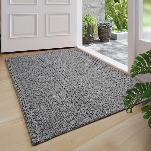 KMVIZI Tapis Cuisine Lavable 60x90cm, Tapis de Salon en Coton, Tapis Couloir en Machine, Facile à Nettoyer pour Couloir, Buanderie, Chambres à Coucher,...