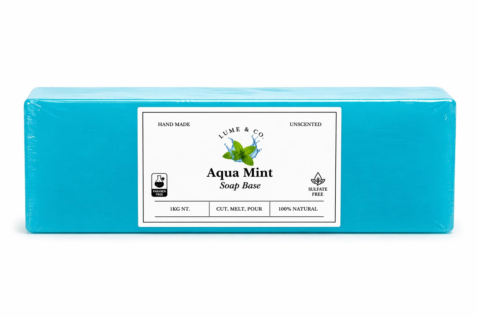 Aqua Melt and Pour Soap Base 1 kg | SLS-Free & Paraben-Free Unscented Glycerin Base for DIY Handmade Soap Making-image-39