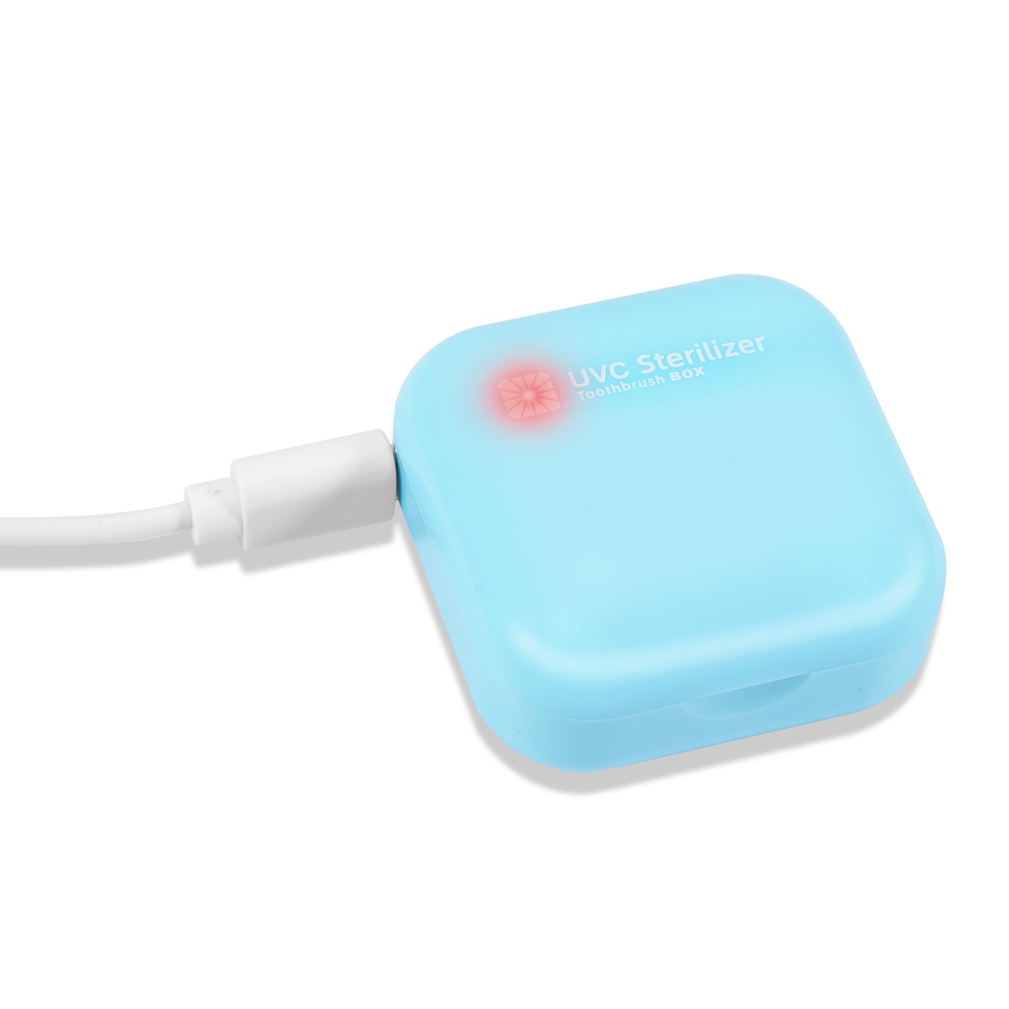 Estuche para cepillo de dientes, estuche de viaje para cepillo de dientes con luz de limpieza UV, estuche portátil recargable con soporte, funda para cepillo de dientes de cualquier tamaño para el