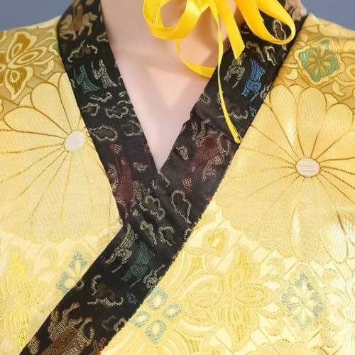 Abbdbd Costume D'empereur Chinois pour, Tenue Traditionnelle De Roi Antique, Ensemble Robe Chapeau pour Halloween. – vue 4