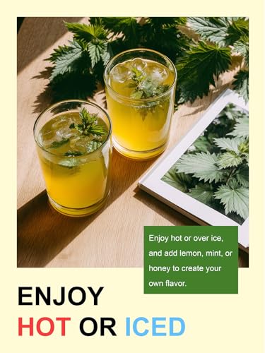 Image of TeeLux Nettle Leaf Tea, Stinging Nettle Tea Loose Leaf, Caffeine Free, 8oz