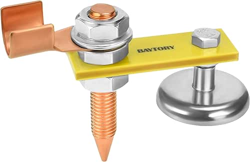 BAYTORY Upgrade Magnetic Welding Support Ground Clamp Tools, Welding Magnet