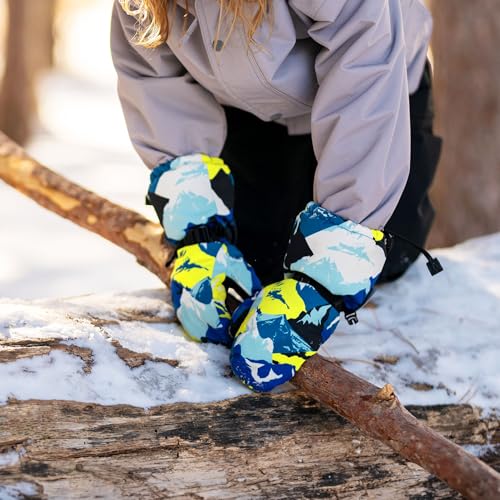 Image of JAN & JUL Boys' Waterproof Insulated Snow Mittens for Toddlers and Kids