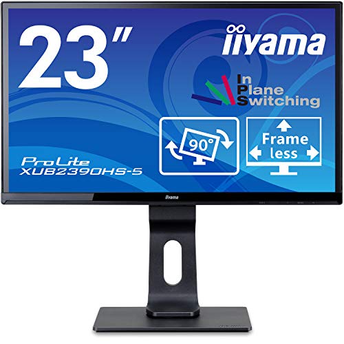 IIYAMA XUB2390HS-B5  ÷ 23ġ Ǯ HD AH-IPS ý   Ӹ HDMI DVI-D D-SUB  ̺   