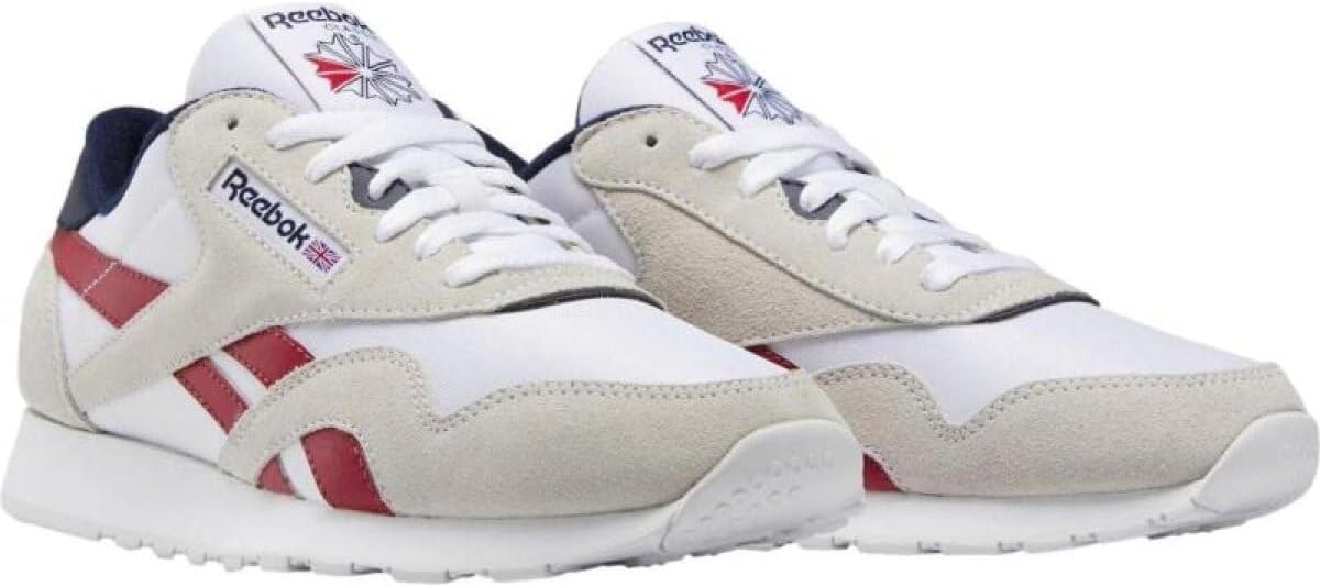 Reebok Men's Classic Nylon Trainers, White, 8.5 US - Image 3