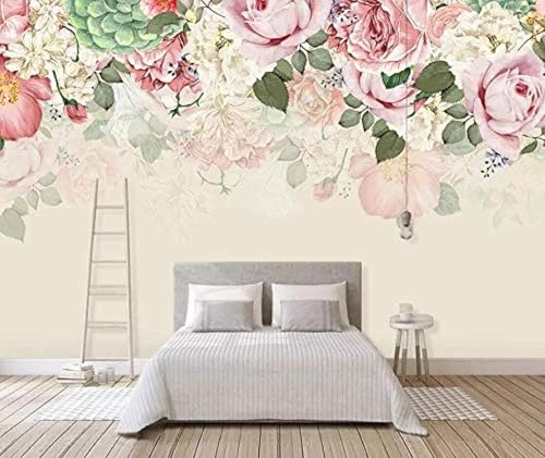 YueMingDi Sala De Estar Dormitorio Fondo De Pantalla Flores Flores Paisaje Dormitorio Sofá Tv Fondo De Pantalla-300Cm×210Cm
