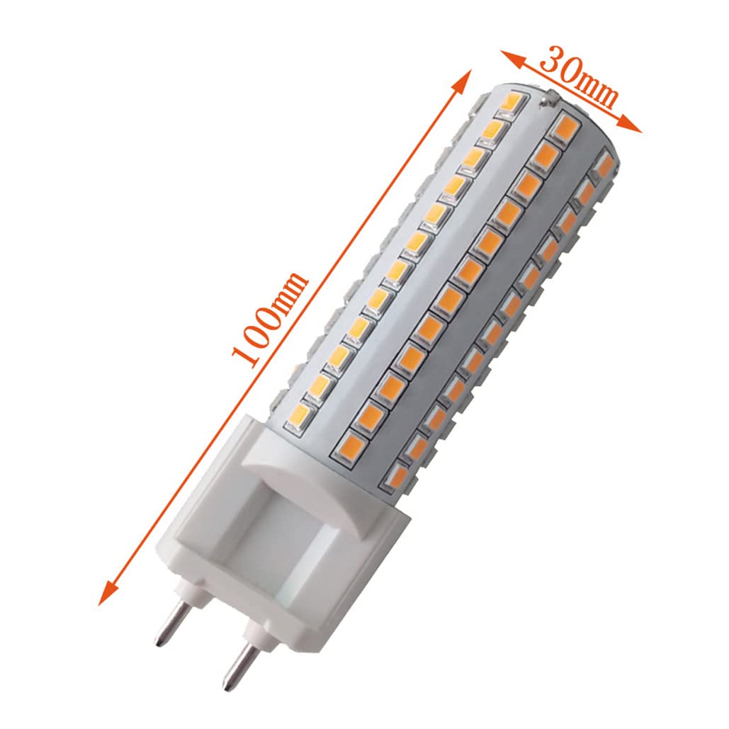 G12 Bombilla LED Regulable, 10W (equivalente a halógeno de 100W) 1000LM 108 cuentas LED 85-265V Bombillas LED de maíz para iluminación del hogar de araña, haz de 360 grados,Natural white,4 Pack