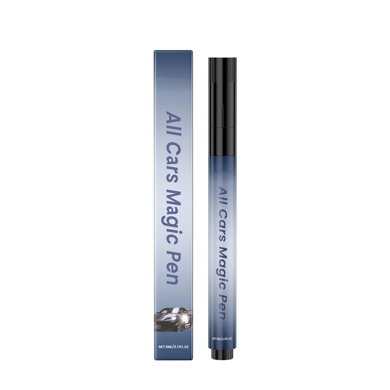 Pasisuu Touch Up Paint Pen – Car Scratch Repair with Brush Tip, Quick Drying Automotive Paint Pen for Rims Bicycle Truck, Vehicle Scratch Remover 1pc