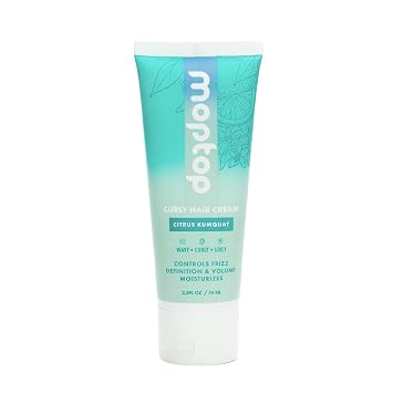 MopTop Curl Cream - Moisturizing Curl Activator for Frizz Control & Volume, Curl Styling Cream for Wavy, Curly & Coily Hair, Made with Junk-Free Natural Ingredients (Citrus Kumquat Fragrance, 2.5oz)