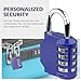 Newhouse Hardware Steel Waterproof 4-Digit Combination Lock Blue NHH-NUMLK-BLU, Combination Lock for Locker, Tool Box, and Outdoor Storage Cabinet, Ideal Luggage Lock, Gym Lock, or Combination Padlock