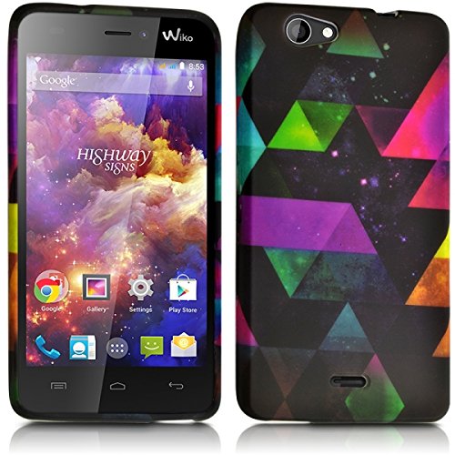 Seluxion - Housse Coque de Protection Semi Rigide Matière Gel pour Wiko Highway Signs - Motif MV17