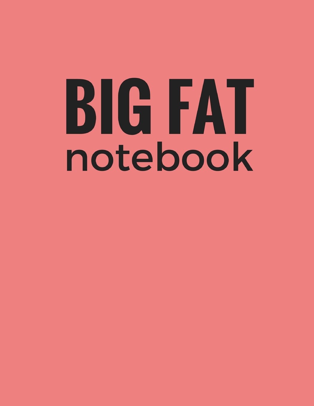 Grand cahier 600 pages ligné corail format 8.5x11 pour journal intime et notes de bureau