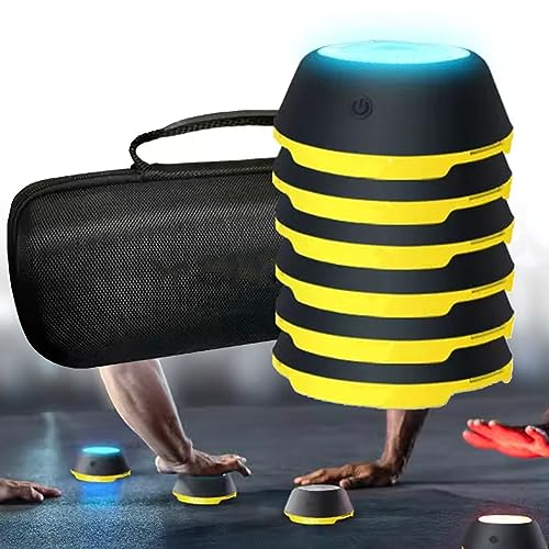 Strumento di reazione alla luce a LED, migliora velocità, agilità e fitness per gli appassionati di sport, lampada intelligente con ventosa per una facile installazione