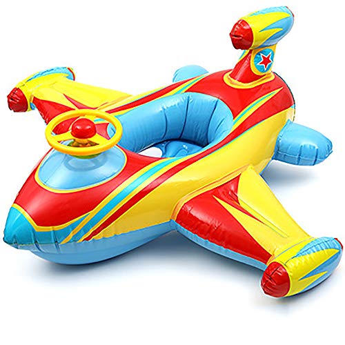 QJJML Children'S Swimming Ring, Inflatable Thickened With Safety Seat Baby Swimming Ring Child Baby Pool Seat,A