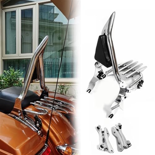 Porte-bagages amovible et sissy bar de confort passager pour moto Harley Touring 09-21