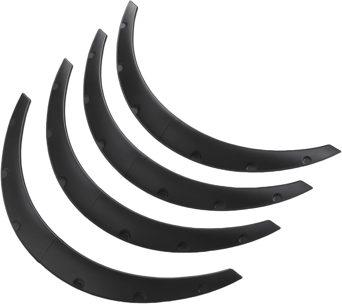 4Pcs Universal Flexible Car SUV Large Wide Body Kit 80mm Off Road Fenders Flares PU Wheel Arch Protector, Wheel Flares 80cm Arch Trim for Sedan SUV Off Road Vehicle