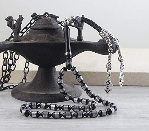 BayVog Cukur Motif Islamic Tesbih Natural Coca Tree Wood Rosary Prayer Beads