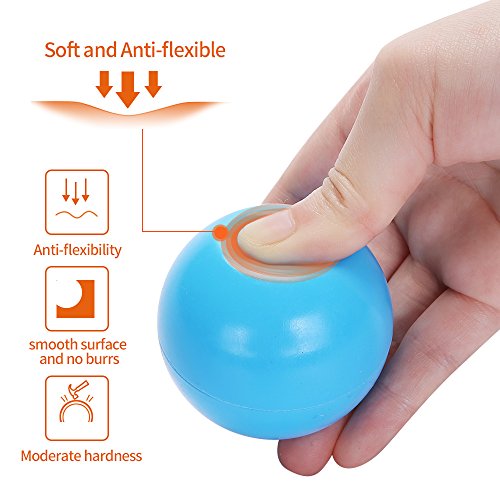 image for PlayMaty Colorful Pit Balls - 2.1inches Plastic Ocean Ball Crush Proof