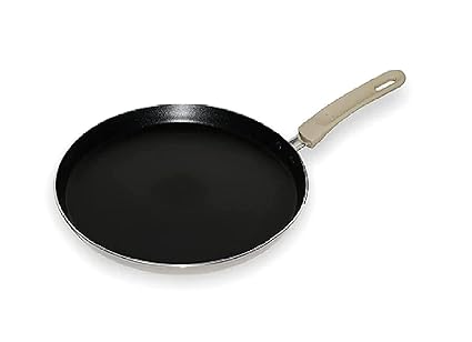 Delavala 28 cm Non-Stick Multipurpose Tava | Pizza Cake Pan | 2-Way Non-Stick Coating (Induction and Gas Stove Compatible) | Non Stick Dosa Tawa Induction Base with Detachable Handle