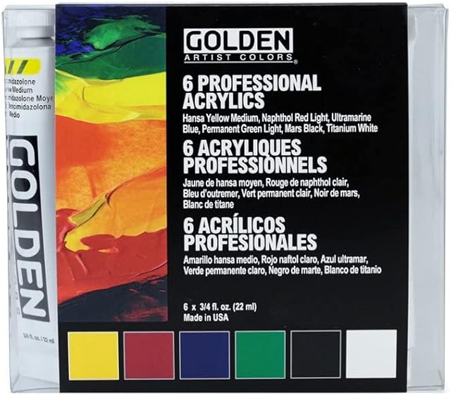 INTRODUCTORY ACRYLIC SET 6/ 22ML TUBES