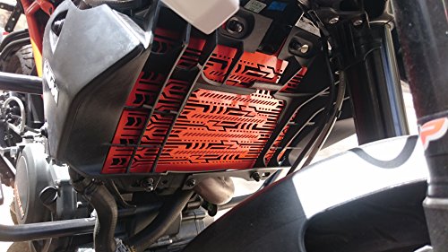 Image of KTM Duke /Rc 250 /390 Radiator Grille Guard /Cover /Protector Version 2.0(Orange)
