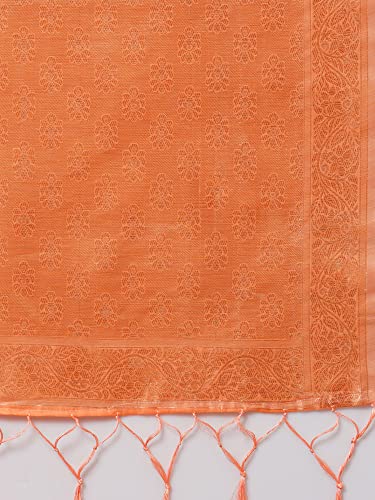 Image of AKHILAM Women's Cotton silk Woven Design Saree With Unstitched Blouse Piece(COTFLW09 Parent)