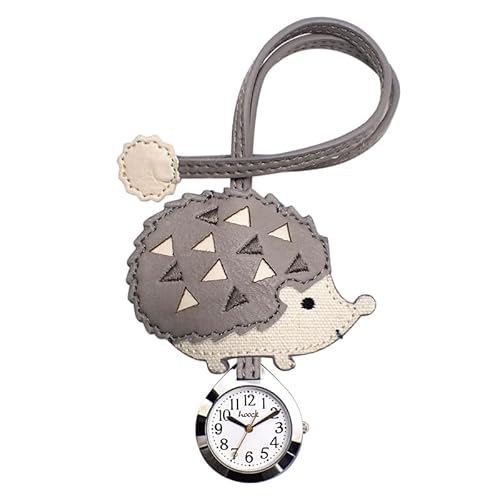 [フォロー] 懐中時計 hoock(ホック) ハリネズミハングウォッチ E02716S-6 GY レディース