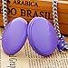 Realpoo Purple Smooth Cover Quartz Pocket Watch, Fashionable Roman Digital White Dial with Waist Chain Pocket Watches for Men -Purple