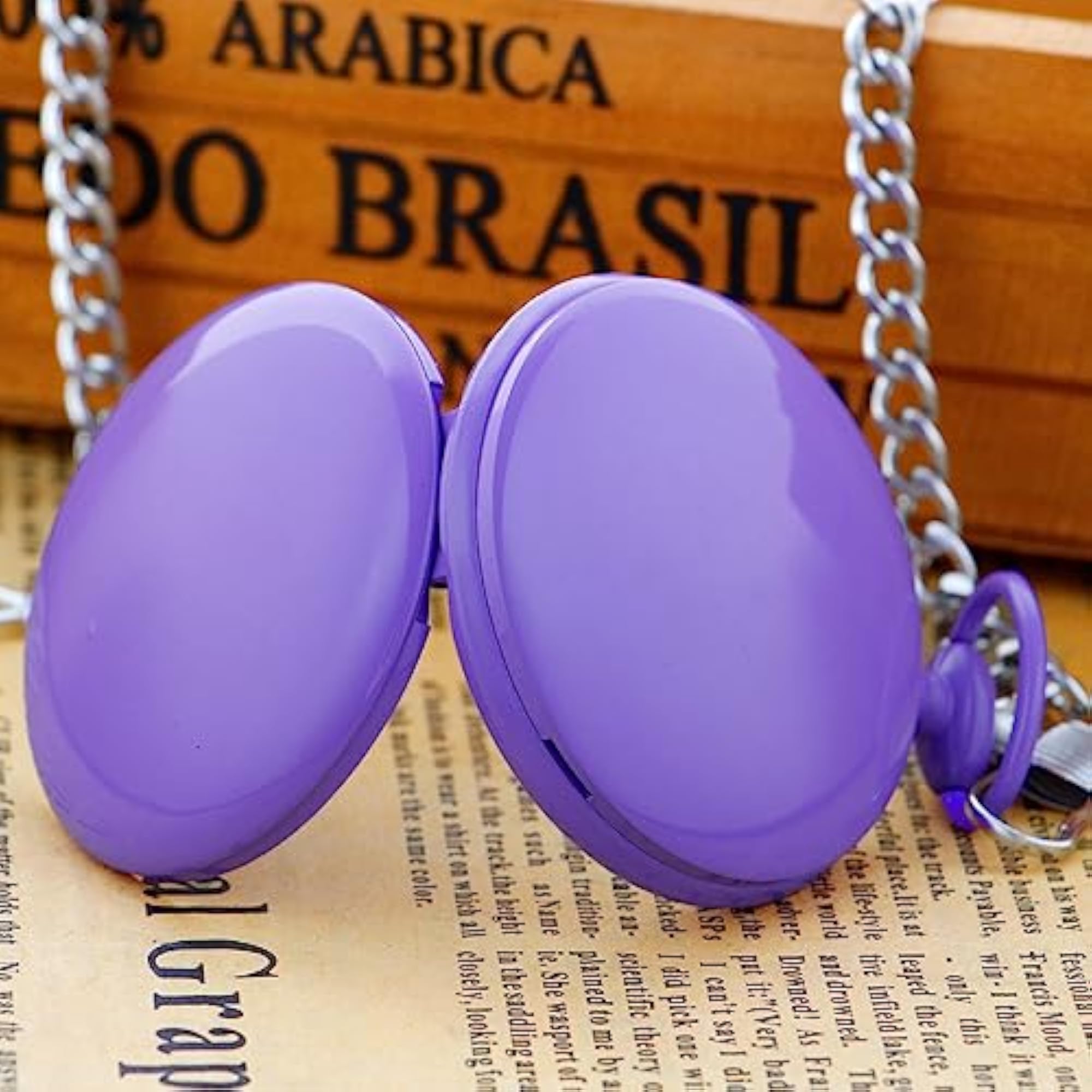Smooth Cover Quartz Pocket Watch, Gift for Him