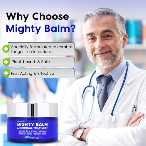 Tobcharm Anti Fungal Cream for Skin Ringworm Cream, Jock Itch, Folliculitis, and Athletes Foot Cream Extra Strength Seborrheic Dermatitis Cream Fast Relief and Healing of Itchy Foot Fungus