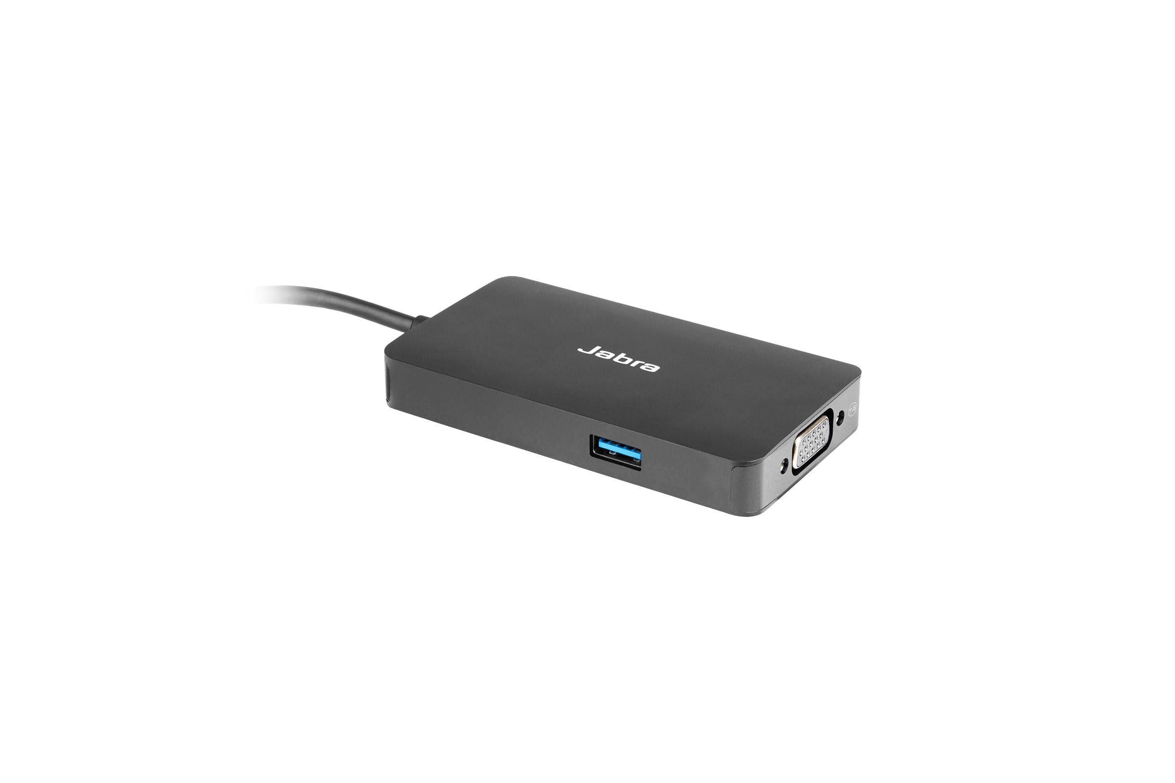 Jabra PanaCast USB-C Hub (14207-60) con alimentatore da 45 W, docking station per sistemi di videoconferenza PanaCast, 1 USB-C (ricarica PD), 2 USB-A, Ethernet, HDMI, VGA (rinnovato)