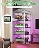 PYY Mini Indoor Greenhouse with Grow Light - Small Portable Outdoor Plant Green House Cabinet with Wheels, Thermometer, PVC Tent Cover, 4 Dimmable 3 Color 2FT 36W LED Kit, 4 Tier Gardening Shelves #2