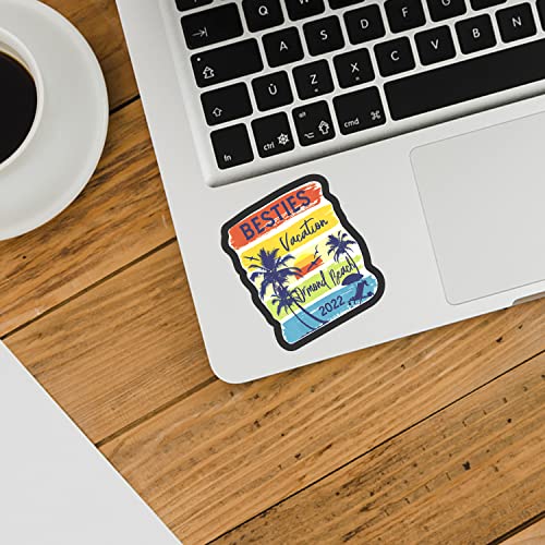 Image of FlyBuyHub Travel Aesthetic Vinyl Stickers for Phone Case, Laptop, Notebook, Diary, Water Bottle, School Bag - Self-Adhesive Set of 50 Glossy and Waterproof (City Travel)