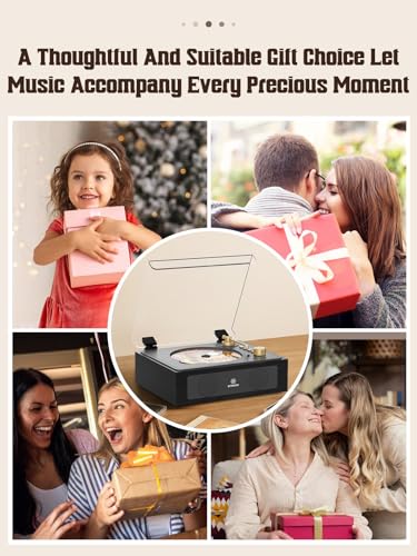 Image of RetroAudio CD Player Portable with Built-in Stereo Speakers Support Bluetooth Nostalgic Music CD Players for Home AUX in /Headphone Jack