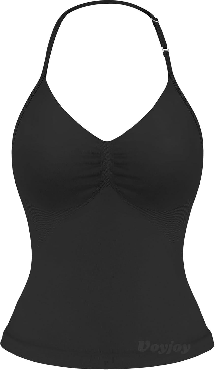VOYJOY Impact Longline Strappy Top Workout Tank Tops for Women Impact Gym Sports Bra Camis