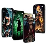PBNDJVG 4 Pièces Coque pour iPhone 17 Air 6.5 Pouces, Animé Luffy Zoro Gear 5 Sun God Nika avec Protection Caméra Etui Housse de Anti Drop TPU Silicone Mince Anti Rayures Antichoc Case