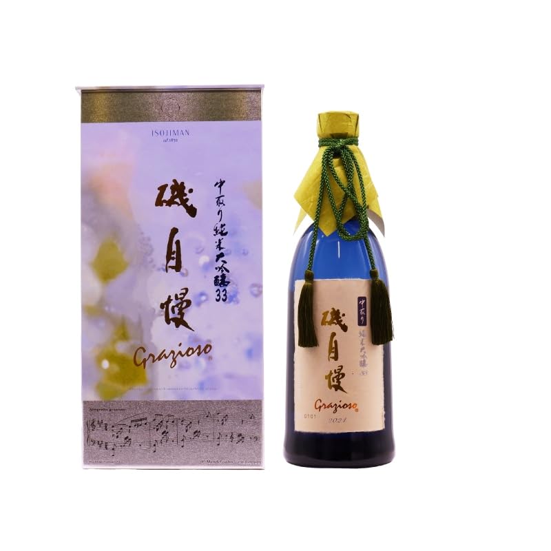 Amazon.co.jp: 磯自慢 中取り 純米大吟醸33 grazioso 720ml : 食品