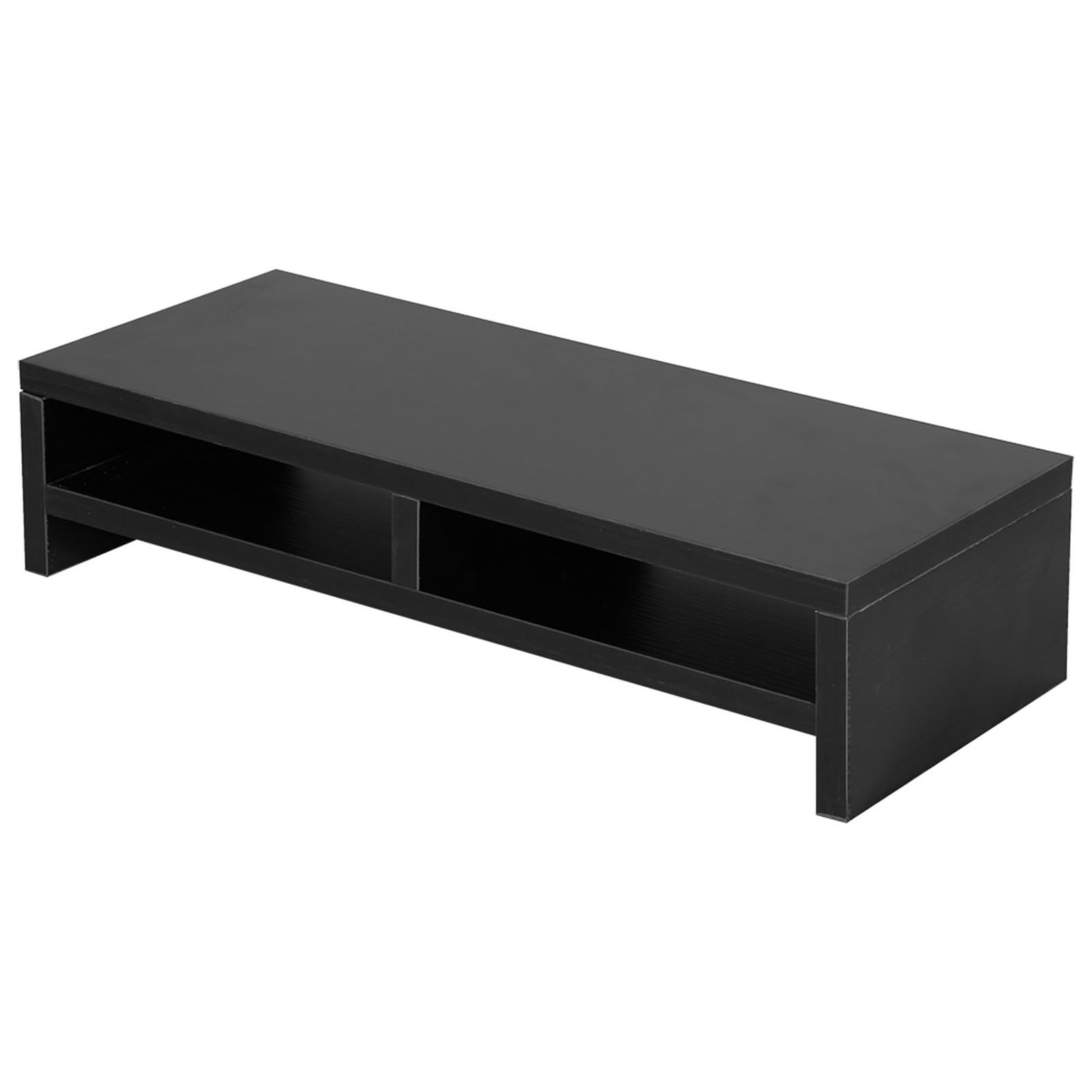 Annadue Supporto per Monitor Computer, Scaffale da Tavolo a 2 Livelli, per | Robusto rialzo per schermo in legno con ripiano portaoggetti, per scrivania da ufficio e spazio di lavoro domestico