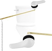 Vista 11 de Hygie Rinse Kit de repuesto de mango de inodoro de metal, ajuste frontal universal, palanca de inodoro compatible con estándar americano/Glacier