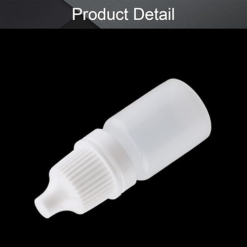 Miniatura 3 de Othmro - Botella de plástico con cuentagotas 02 fl oz tapa blanca botellas de gota pequeñas vacías para ojos líquidas