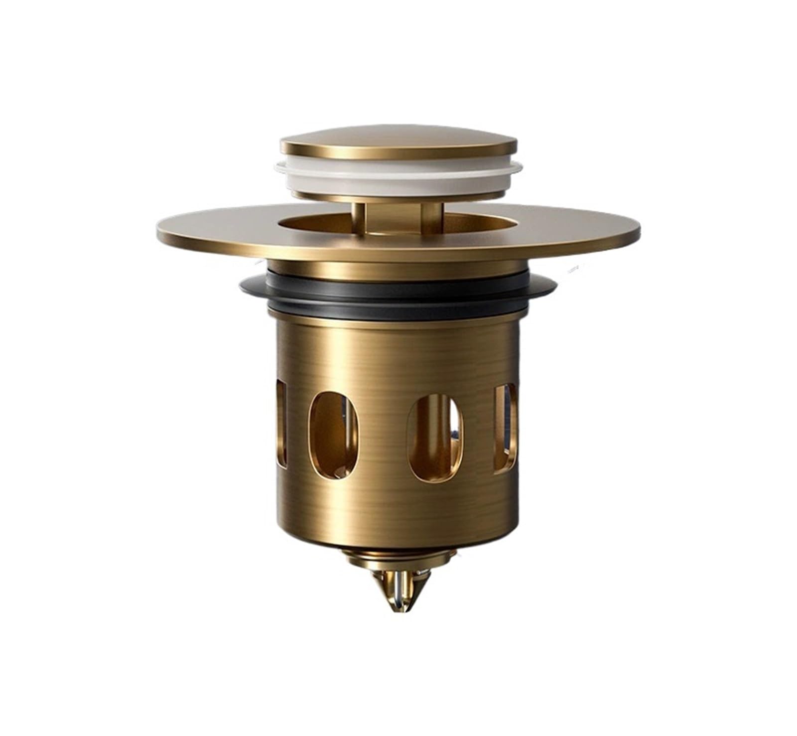 Pop-Up Anti-Odor Drain Plug with Hair Catcher(Antique)