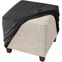 XGANGM Copri Pouf Poggiapiedi Cubo Piccolo/Medio/Grandi Quadrato, Copri Pouf Quadrati Elasticizzato Copri Ottomano Quadrato Copri Sgabello Copri Sgabello Fodera per Poggiapiedi,I,1Large