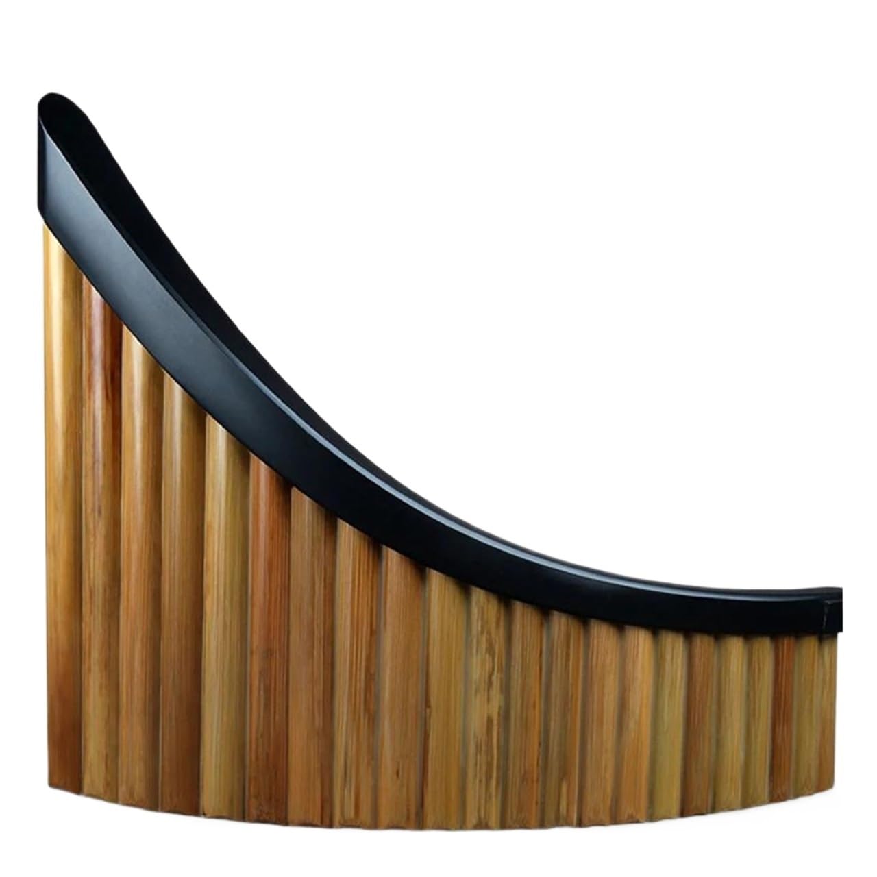 Pan Flute Instrument Left Right Hand Pan Flute G Key Removable Tray Original Colour Woodwind Instrument Handmade Pan Pipe 22 Tubes(L)